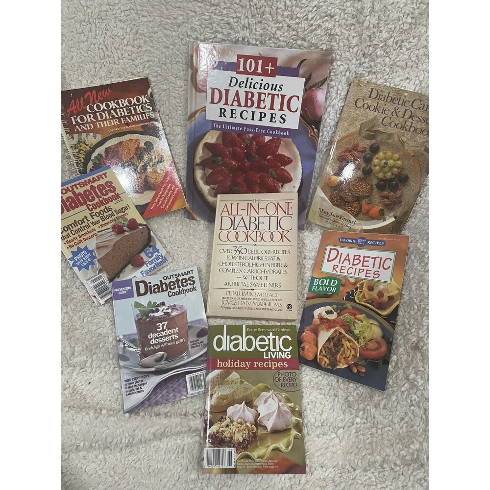 Diabetes•Diabetic Cookbooks•Lot of Cookbooks for Diabetics (8)